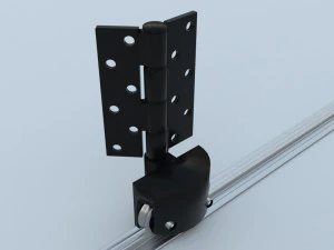 bottom roller hinge and track 3D Model