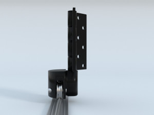 bottom roller hinge and track 3D Model