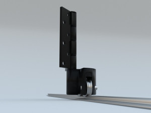 bottom roller hinge and track 3D Model