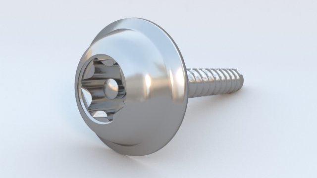 security screw Model 3D .c4d .max .obj .3ds .fbx .stl .blend 