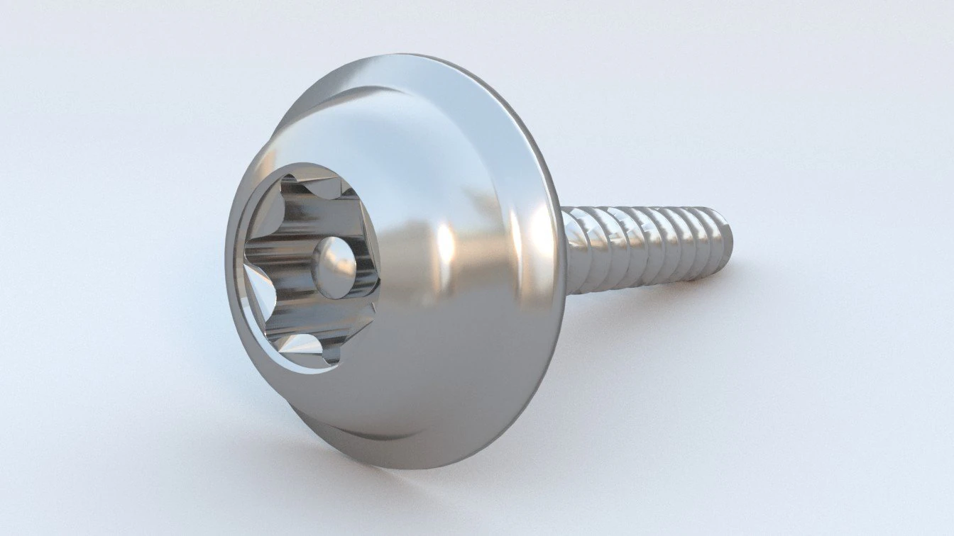 security screw 3D Model .c4d .max .obj .3ds .fbx .stl .blend