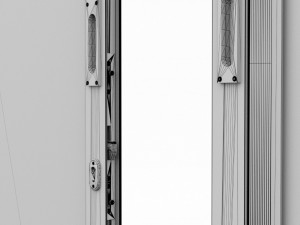 double sliding mesh door Model 3D
