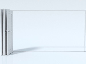 bi-fold shutter security door 3D Model