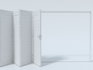 bi-fold shutter security door 3D Model