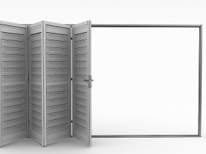 bi-fold shutter security door 3D Model