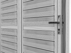 bi-fold shutter security door 3D Model
