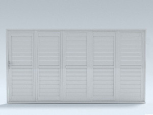 bi-fold shutter security door 3D Model