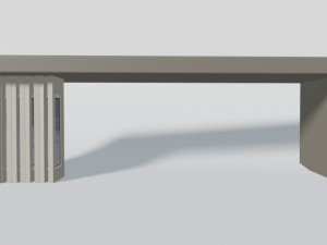 rigging multi-fold panel door Model 3D