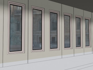 rigging multi-fold panel door Model 3D