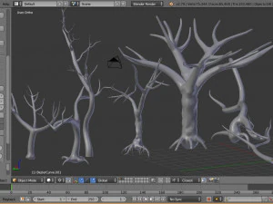 6 old tree 3D Model