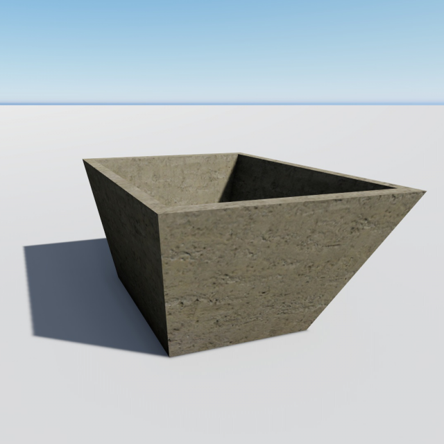 architecture - flower pot 3 3D Model .c4d .max .obj .3ds .fbx .stl .blend 