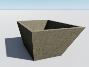 architecture - flower pot 3 3D Model