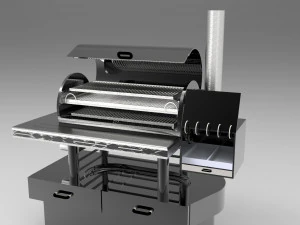 bar b q perokok Model Cetak 3D