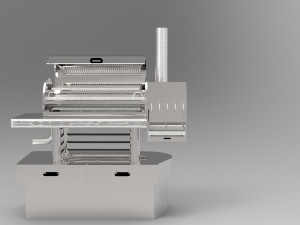bar b q smoker 3Dプリントモデル