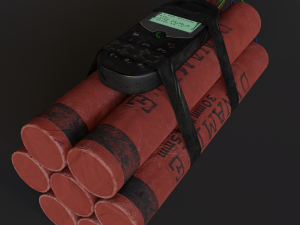 dynamite phone bomb 3D Model