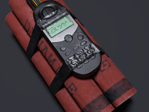 dynamite phone bomb 3D Model