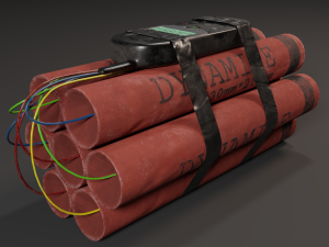 dynamite phone bomb 3D Model