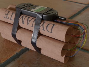 realistic dynamite bomb 3D Model