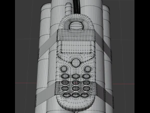 realistic dynamite bomb 3D Model