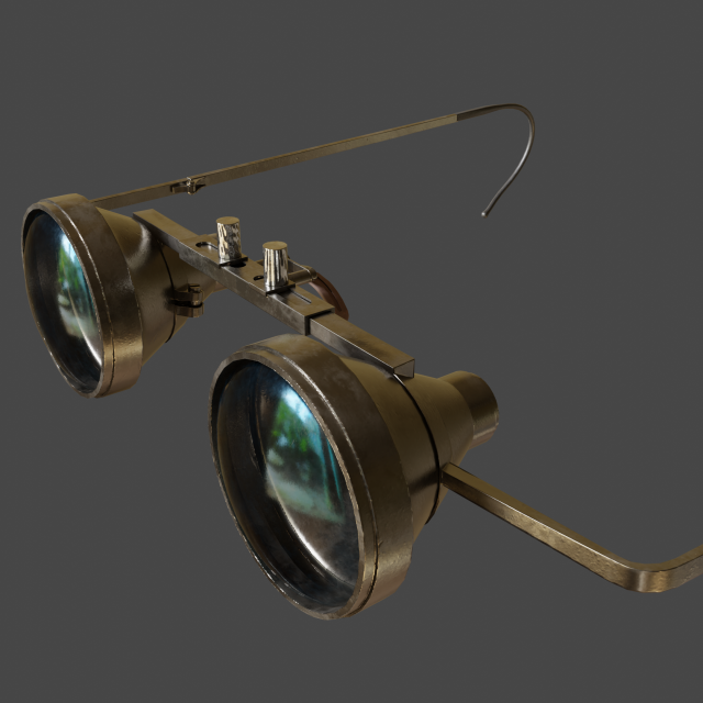 obrira goggles realistic low poly Modelo 3D .c4d .max .obj .3ds .fbx .stl .blend 