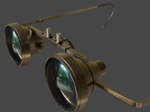 obrira goggles realistic low poly 3D 模型