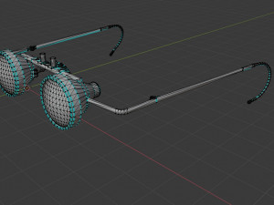 obrira goggles realistic low poly Modelo 3D