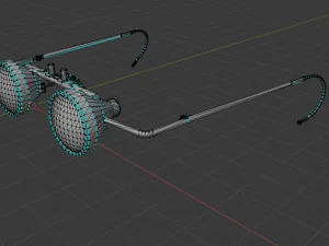 obrira goggles realistic low poly 3D Model