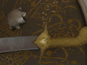 sword n shield arabic islamic realisric and historic 3D 模型