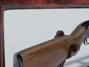 winchester m12 realistic shotgun 3D Model