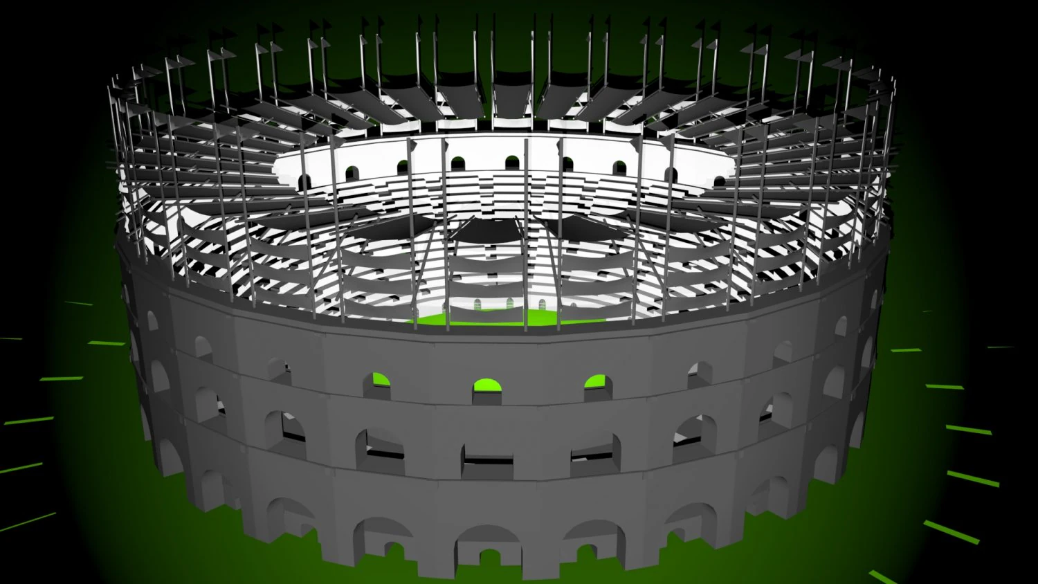 war stadium 3D Model .c4d .max .obj .3ds .fbx .stl .blend 