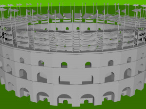 war stadium 3D-Modell