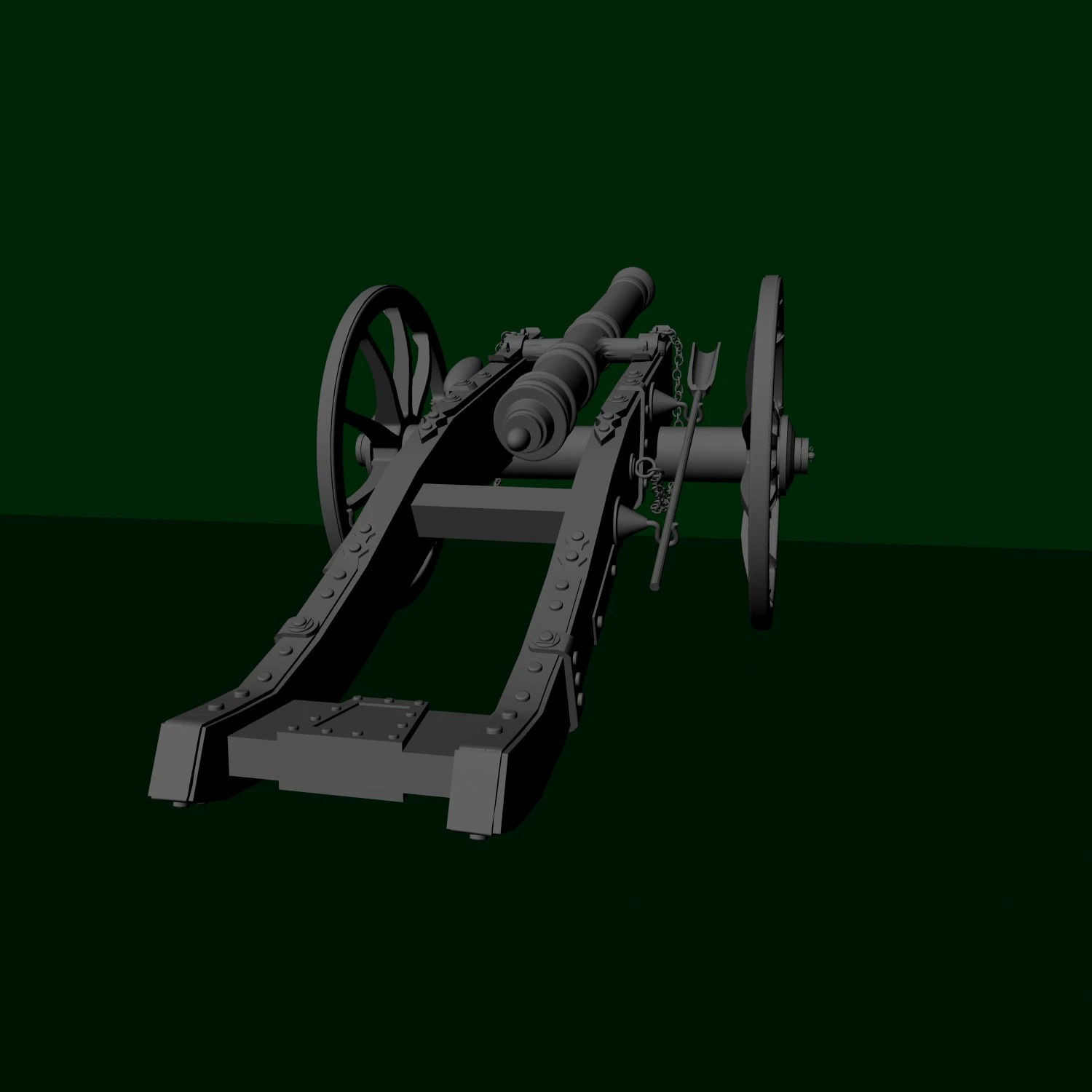 cannon 3D Model .c4d .max .obj .3ds .fbx .stl .blend 