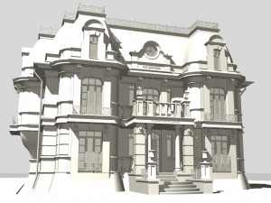 model baroque house 3Dモデル