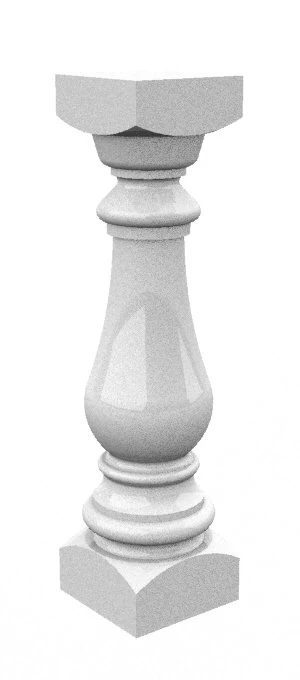 baluster 3D Model .c4d .max .obj .3ds .fbx .stl .blend 