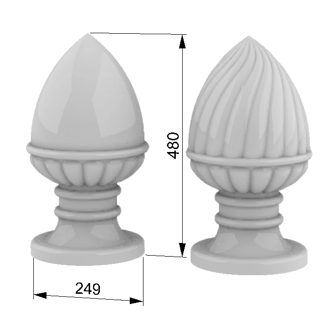 architectural decor 3D Model .c4d .max .obj .3ds .fbx .stl .blend
