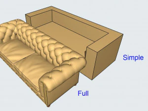 sofa for archicad 3D Model