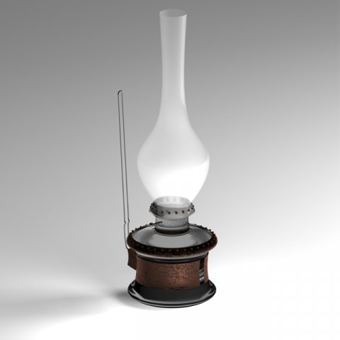gas lamp 3D मॉडल .c4d .max .obj .3ds .fbx .stl .blend 