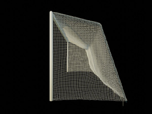 english vintage 70s soccer goal 3D 모델