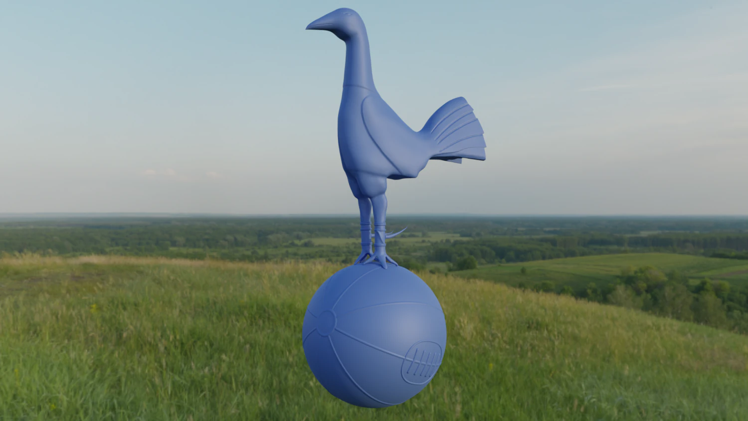 Tottenham Hotspur cockerel vintage version 3D Model .c4d .max .obj .3ds .fbx .stl .blend
