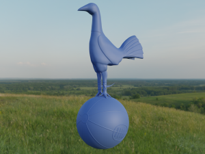 Tottenham hotspur cockerel vintage version 3D Model