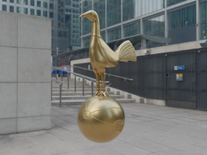 Tottenham Hotspur cockerel vintage version Modelo 3D