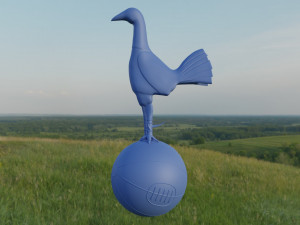 Tottenham Hotspur cockerel vintage version Modelo 3D