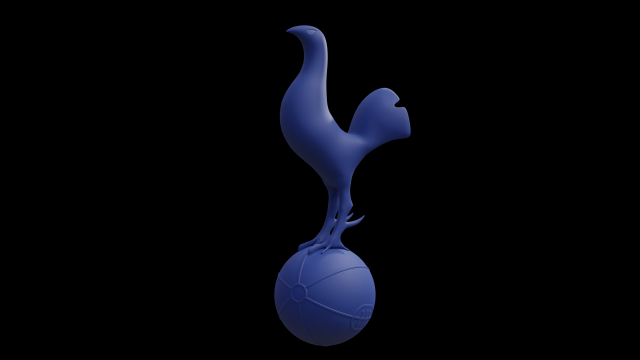 Tottenham Hotspur 3D Cockerel 3D 模型 .c4d .max .obj .3ds .fbx .stl .blend 