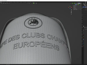 Champions League UEFA CUP 3D Model