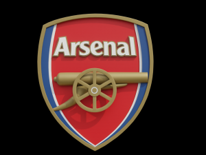 Arsenal 3D club logo 3D Model