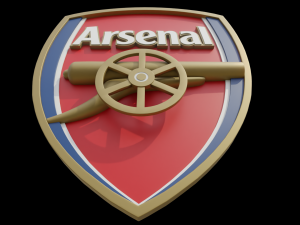 Arsenal 3D club logo 3D 모델