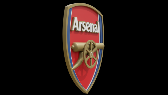 Download Arsenal 3D club logo 3D Model