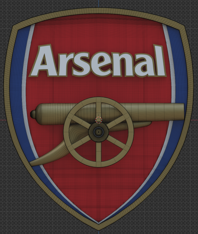 Download Arsenal 3D club logo 3D Model