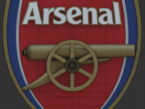 Arsenal 3D club logo 3D 模型