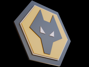 Wolverhampton Wanderers 3D club logo 3D Model